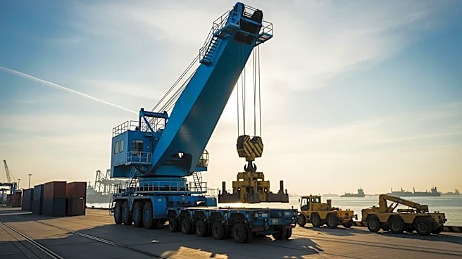 Navy's New Crane 'Big Blue' Begins Journey from Wisconsin to Hawaii for Shipyard Upgrade