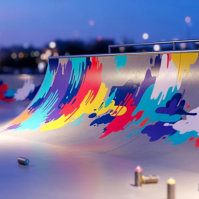 Graffiti Artists Transform Cambridge Skatepark with Major Makeover