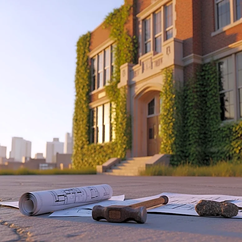 Detroit's Historic Cooley High School Building Set for Demolition