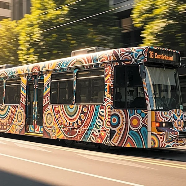 Melbourne's First Peoples Art Trams Revitalize Public Spaces with Indigenous Art