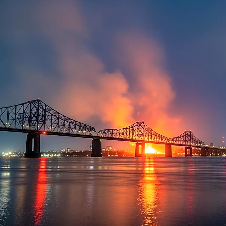 Boat Fire Under Pulaski Bridge Causes Traffic Disruption in Queens and Brooklyn