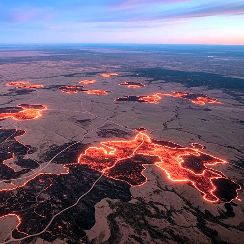 NASA's Aqua Satellite Captures Prescribed Fires in Australia's Northern Territory