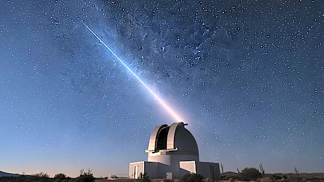 Meteor Captured Above Kitt Peak National Observatory in Arizona