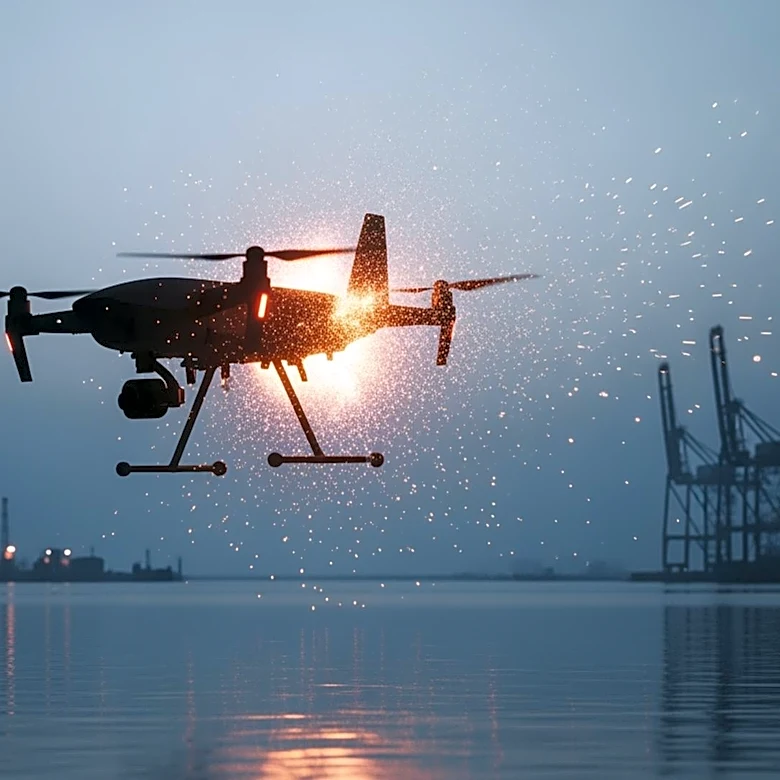 Ukrainian Drone Explodes in Romanian Port Amidst Jamming Allegations
