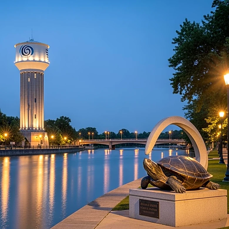 West Sacramento Riverwalk Water Tower Hosts Special Guest 'Slider'
