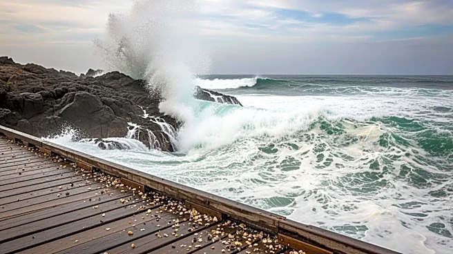Huge Waves Impact Kailua-Kona, Hawaii, Causing Disruptions Near Local Restaurant