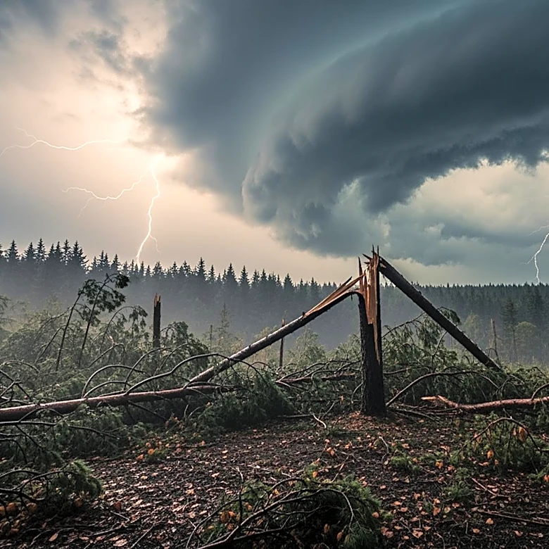 Severe Storms Cause Damage in Fayette County, Pennsylvania
