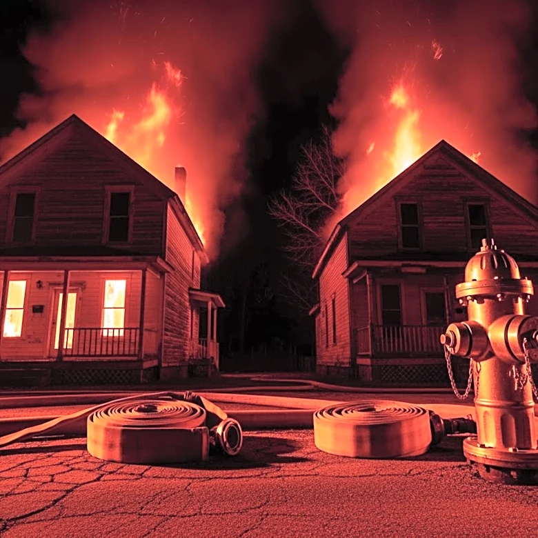 Fire Crews Battle Blaze in Vacant Houses in Chicago's Morgan Park