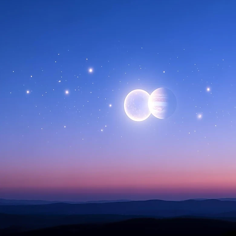 Venus and Jupiter Conjunction Offers Spectacular Evening Sky View