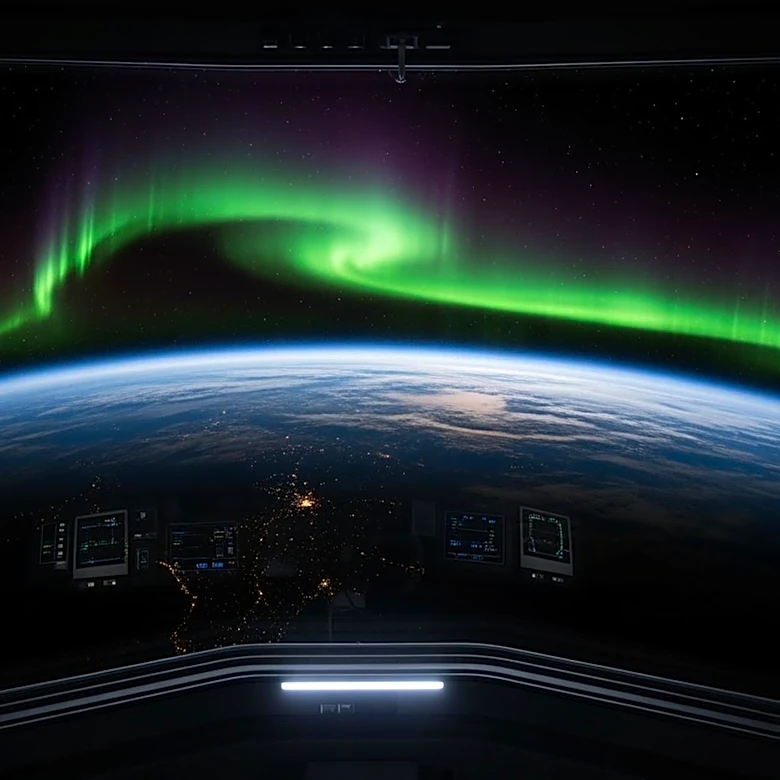 NASA Astronaut Captures Southern Lights from SpaceX Dragon Shuttle