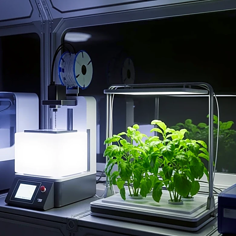 International Space Station Crew Advances Health Research with Cartilage Printing and Plant Harvesting