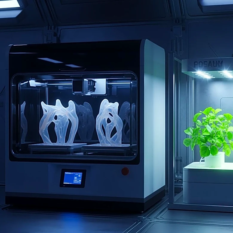 NASA Crew Advances Cartilage Printing and Plant Harvesting on ISS