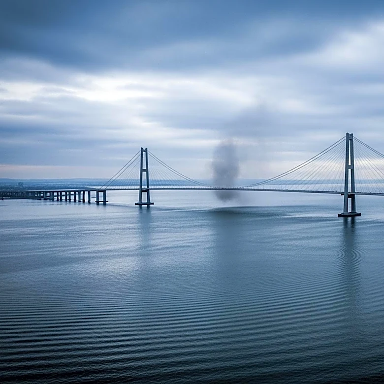 Drone Strike Forces Closure of Key Crimea Bridge, Disrupting Russian Logistics