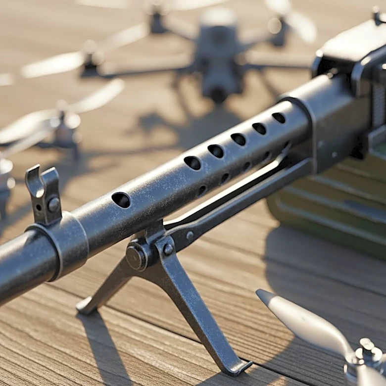 Ukrainian Air Defense Units Rely on Old Machine Guns Amid Drone Threats