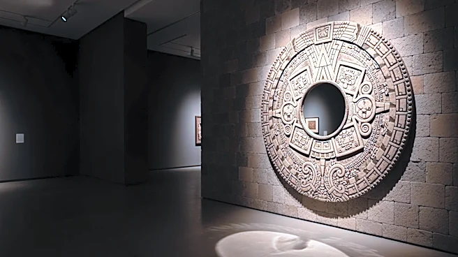 Thomas Houseago's Installation Features Rare Aztec Mirror in London