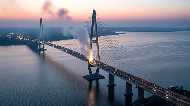 Drone Strike Forces Closure of Key Crimea-Ukraine Bridge, Disrupting Russian Logistics