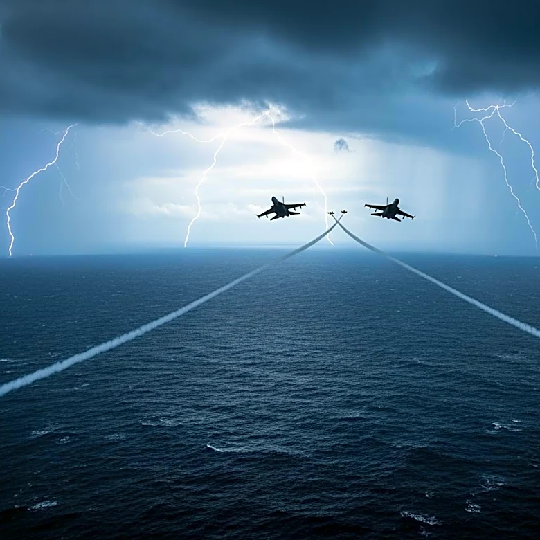 U.S. Military and Iran Engage in Airstrikes Following Helicopter Crash Near Strait of Hormuz