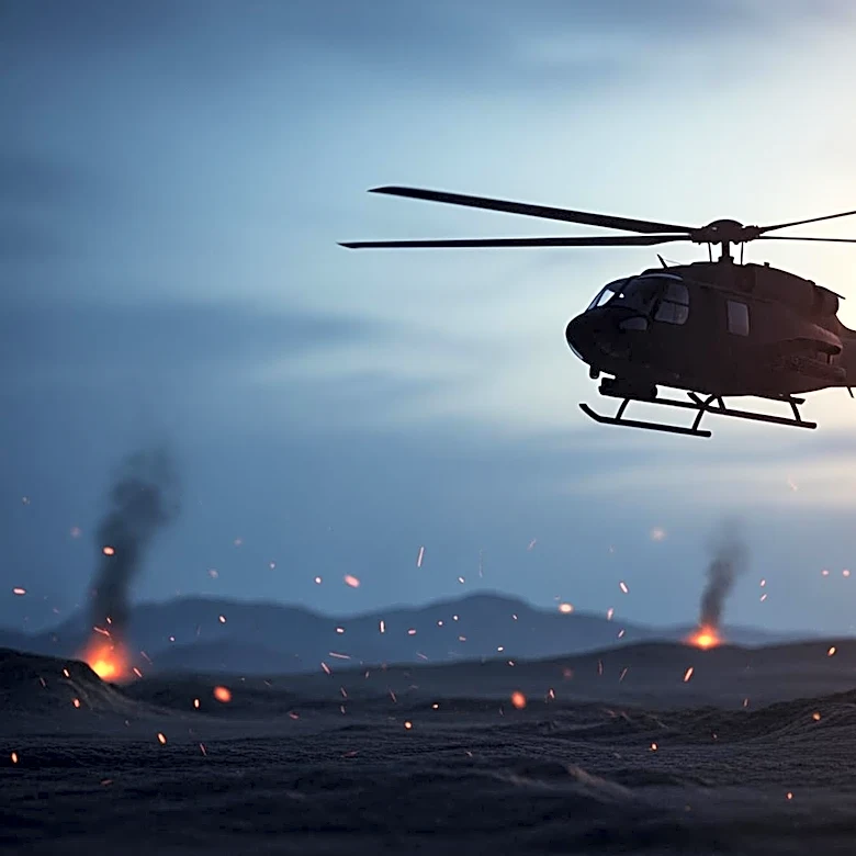 U.S. Launches Retaliatory Strikes Against Iran Following Apache Helicopter Incident