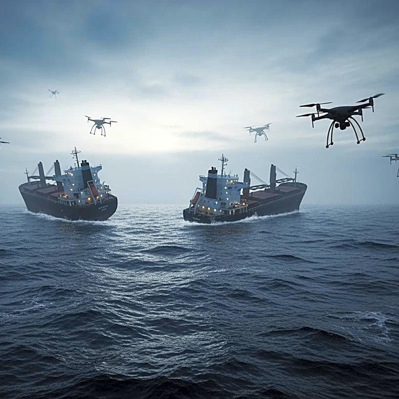 Russian Drone Attacks Damage Two Vessels in Ukrainian Waters, Disrupting Maritime Corridor