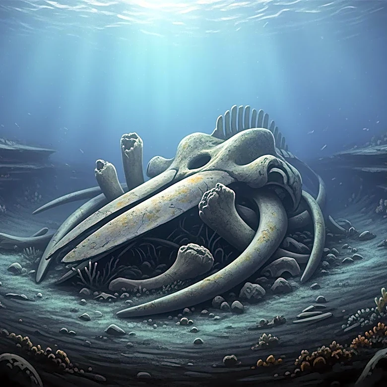 Discovery of Fossil Whale Bones in Deep-Ocean 'Necropolis'