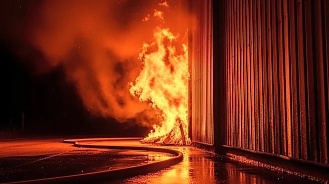 Boyle Heights Warehouse Fire Reignites, Firefighters Continue Battle