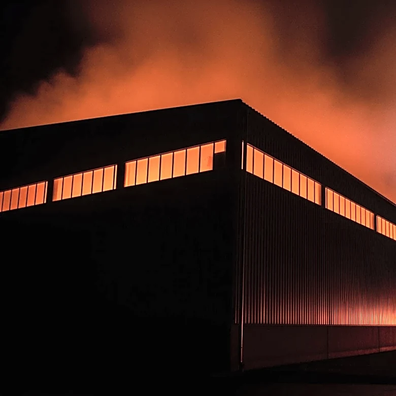 Boyle Heights Warehouse Fire Continues to Challenge Los Angeles Firefighters