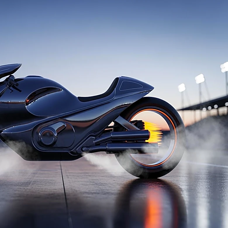 Graham Sykes Attempts Record with Steam-Powered Rocket Bike at Santa Pod Raceway