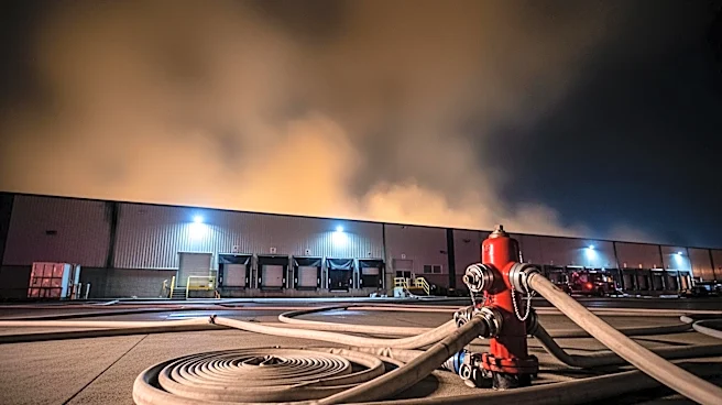 Los Angeles Fire Department Battles Warehouse Blaze Amid Toxic Smoke Concerns