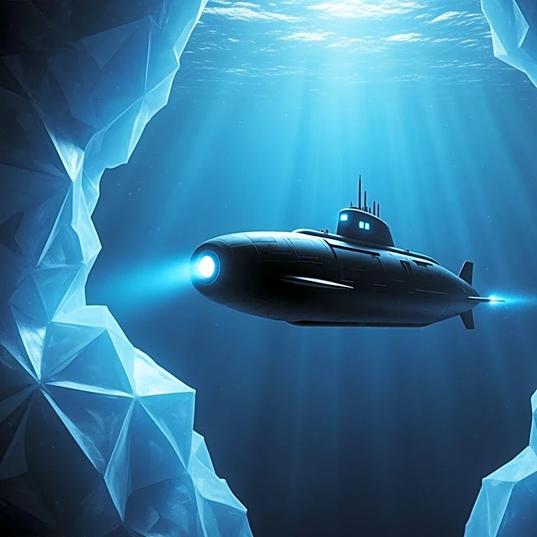Antarctic Exploration: Submarine Discovers Unusual Ice Formations Before Disappearing
