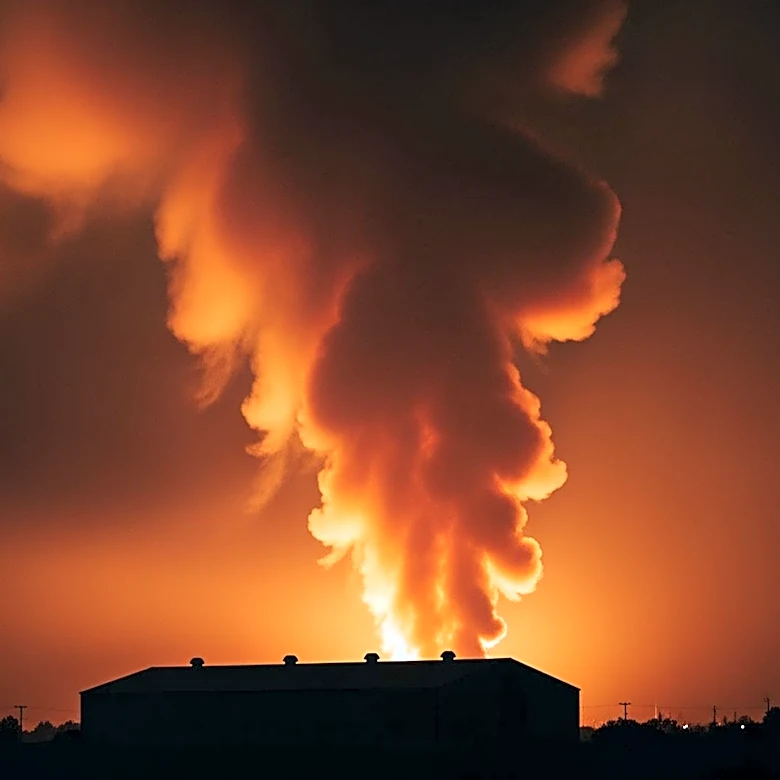 Boyle Heights Warehouse Fire Continues, Officials Warn of Air Pollution Risks