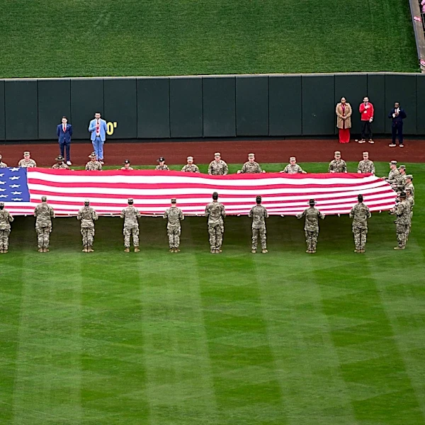 U.S. Air Force Band Performs National Anthem at Nationals Game on Independence Day