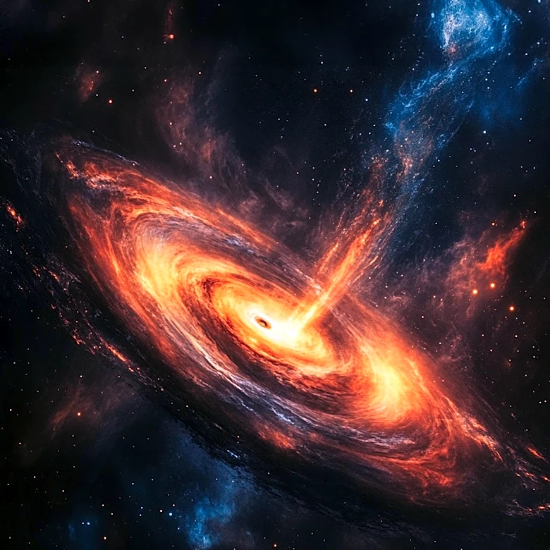 Astronomers Discover 23 Million Light-Year Galactic Structure Linked to Black Hole