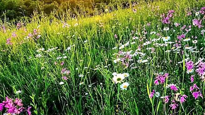 Natural Recovery Transforms Abandoned Farmland into Wildflower Meadow