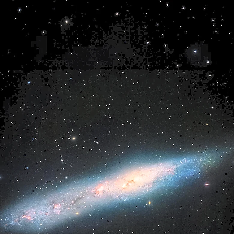 Hubble Telescope Captures Asymmetric Spiral Galaxy NGC 4654