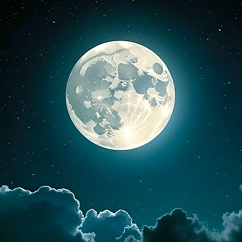 Full Buck Moon Illuminates the Night Sky, Challenging Observers