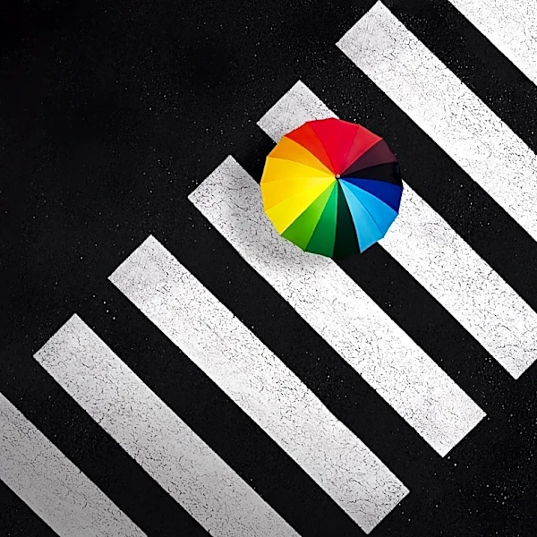 Rainbow Flag Repainted on Grafarvogur Church Steps in Reykjavik