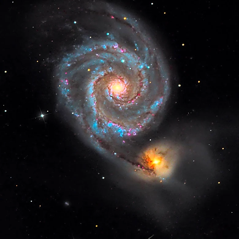 Astronomers Discover Potential Starless Galaxies Near M51