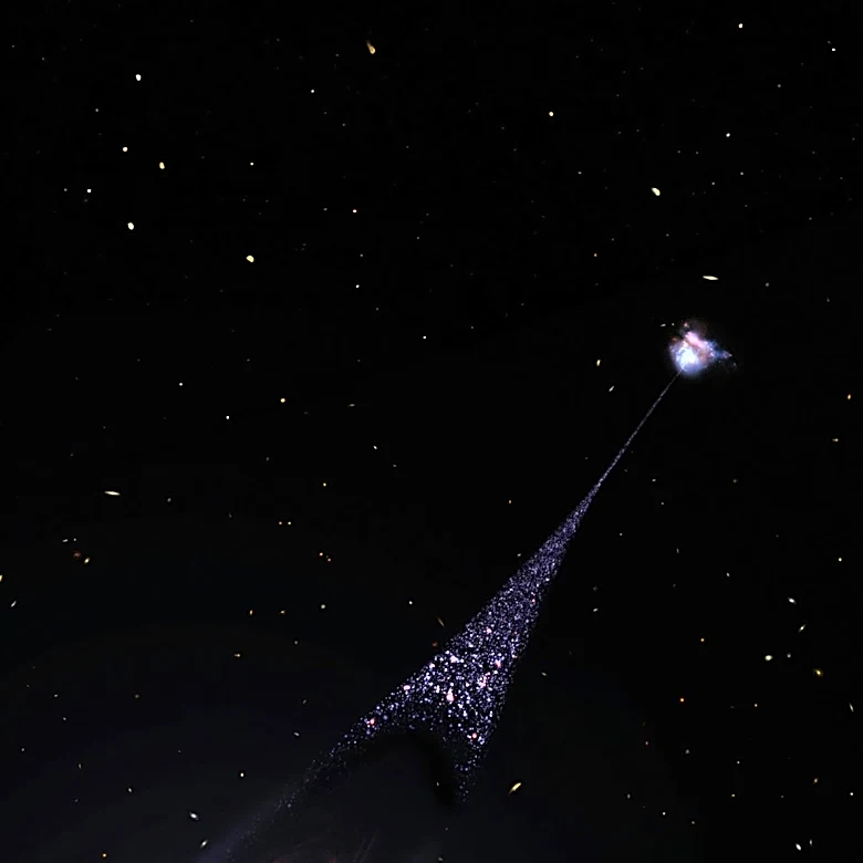 Hubble and James Webb Telescopes Detect Runaway Supermassive Black Hole RBH-1