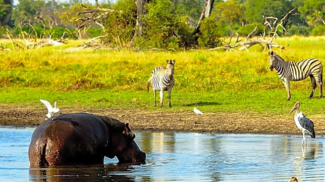 Lions' Encounter with Hippo in Botswana Ends in Unexpected Retreat