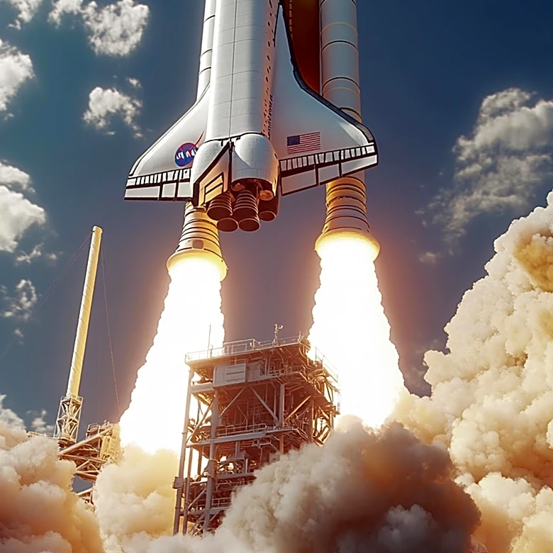 NASA's Space Shuttle Columbia Faces Early Launch Challenges Due to Shockwave Damage