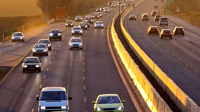 Rush-Hour Chaos on California's 405 Freeway After Two Cars Overturn