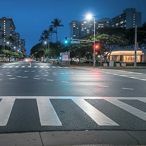 Pedestrian Hospitalized After Collision with Police Vehicle in Honolulu