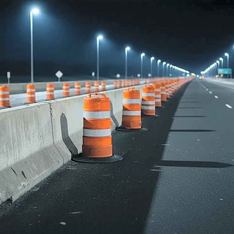 Construction Worker Killed in Overnight Crash on I-41 in De Pere, Wisconsin