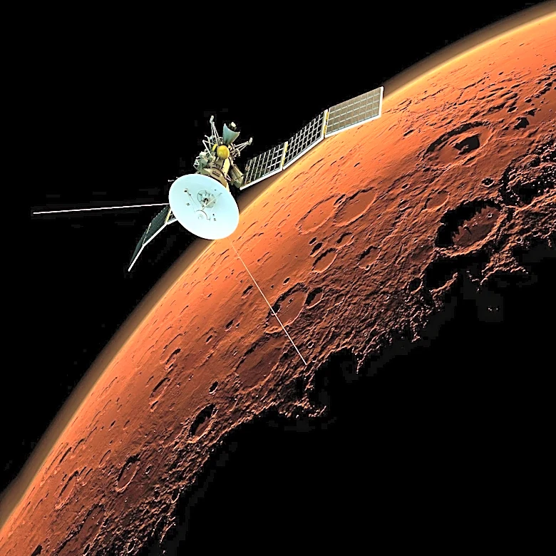 ESA's Mars Express Explores Schiaparelli Crater, Revealing Martian Geological History