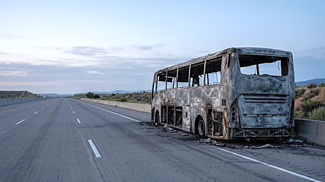 Deadly Tour Bus Fire on Eastbound 60 Freeway in City of Industry Closes Lanes