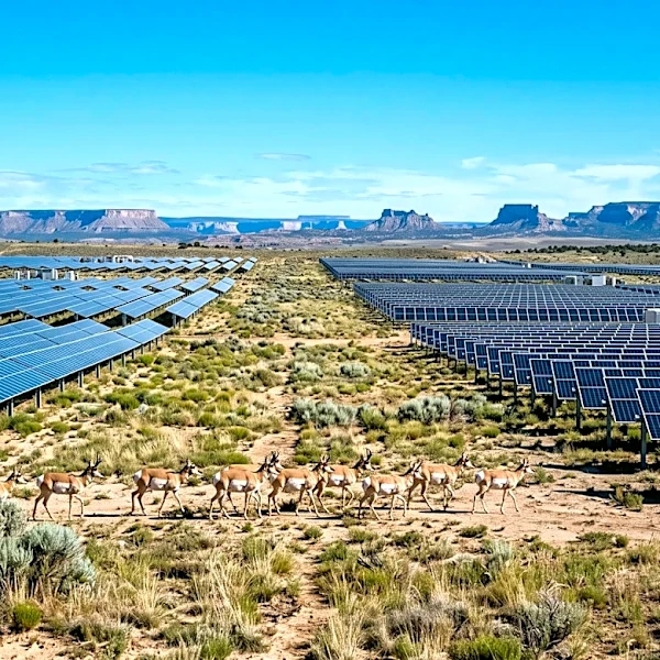 New Mexico Solar Farm Design Accommodates Pronghorn Movement, Contrasting Wyoming Study
