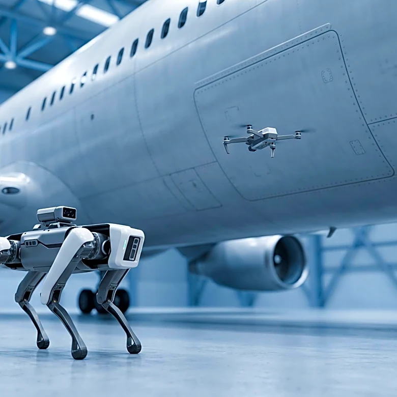 U.S. Air Force Integrates Robot Dogs and Drones for Enhanced Aircraft Inspections