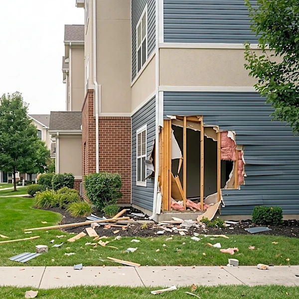 Car Crashes into Hillsboro Apartment, Injuring One Person