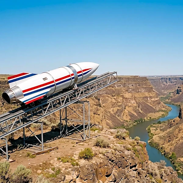 Historical Review Highlights Evel Knievel's Snake River Canyon Jump and Idaho Falls Airplane Theft