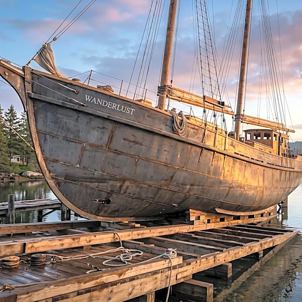 Freeport, Maine, Residents to Vote on Ordinance to Launch 80-Ton Homemade Steel Schooner